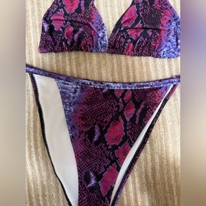 Snakeskin bikini